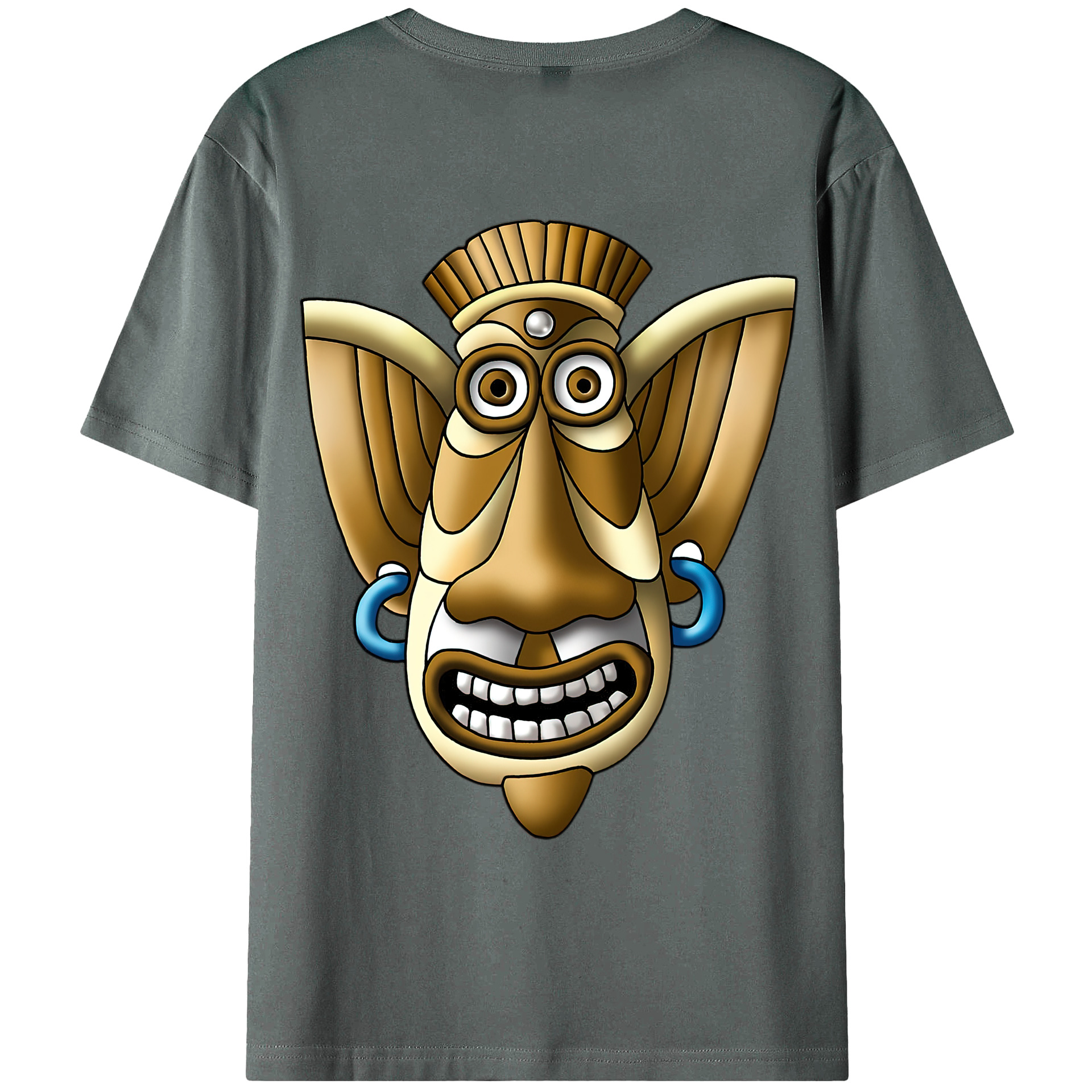 （画像用） ドラゴンクエスト Doragon Kuesuto Dragon Quest 綿100％ メンズ半袖Tシャツ（バックプリント） 通気性